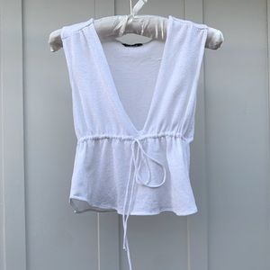 Y2K vintage v deep blouse